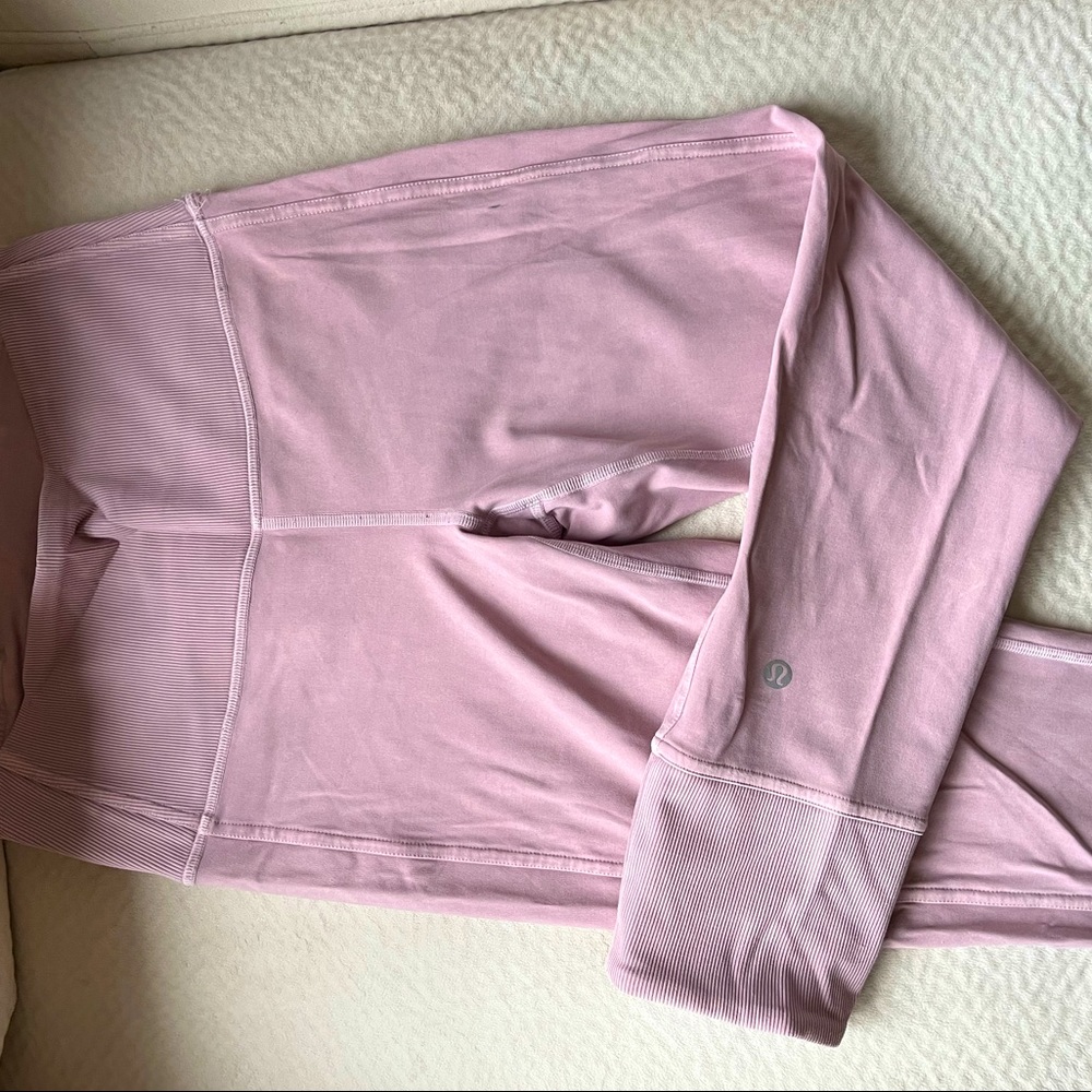 Pink Acid Wash Lululemon Leggings Size 4